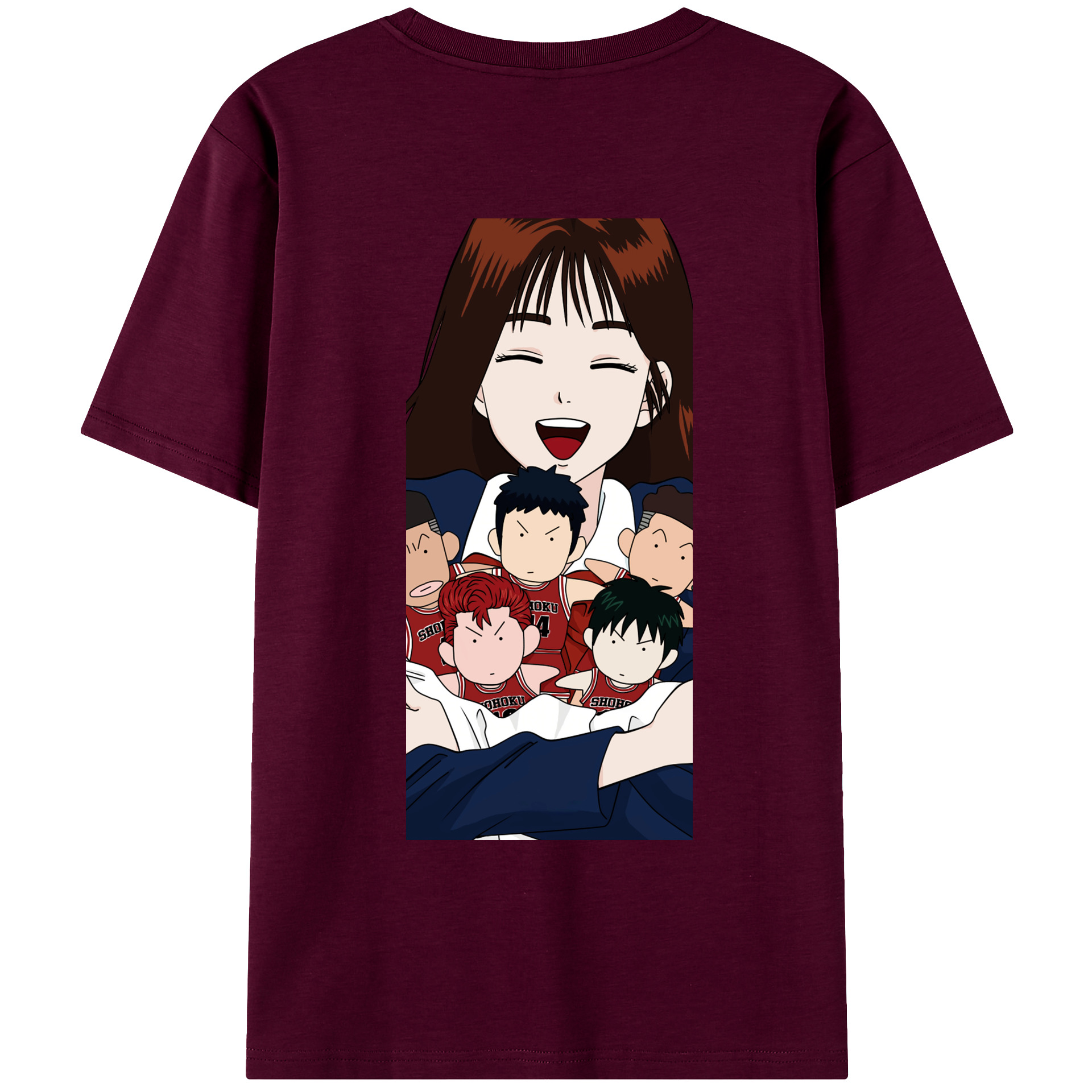 SLAM DUNK／スラムダンク レディース半袖Tシャツ(バックプリント)